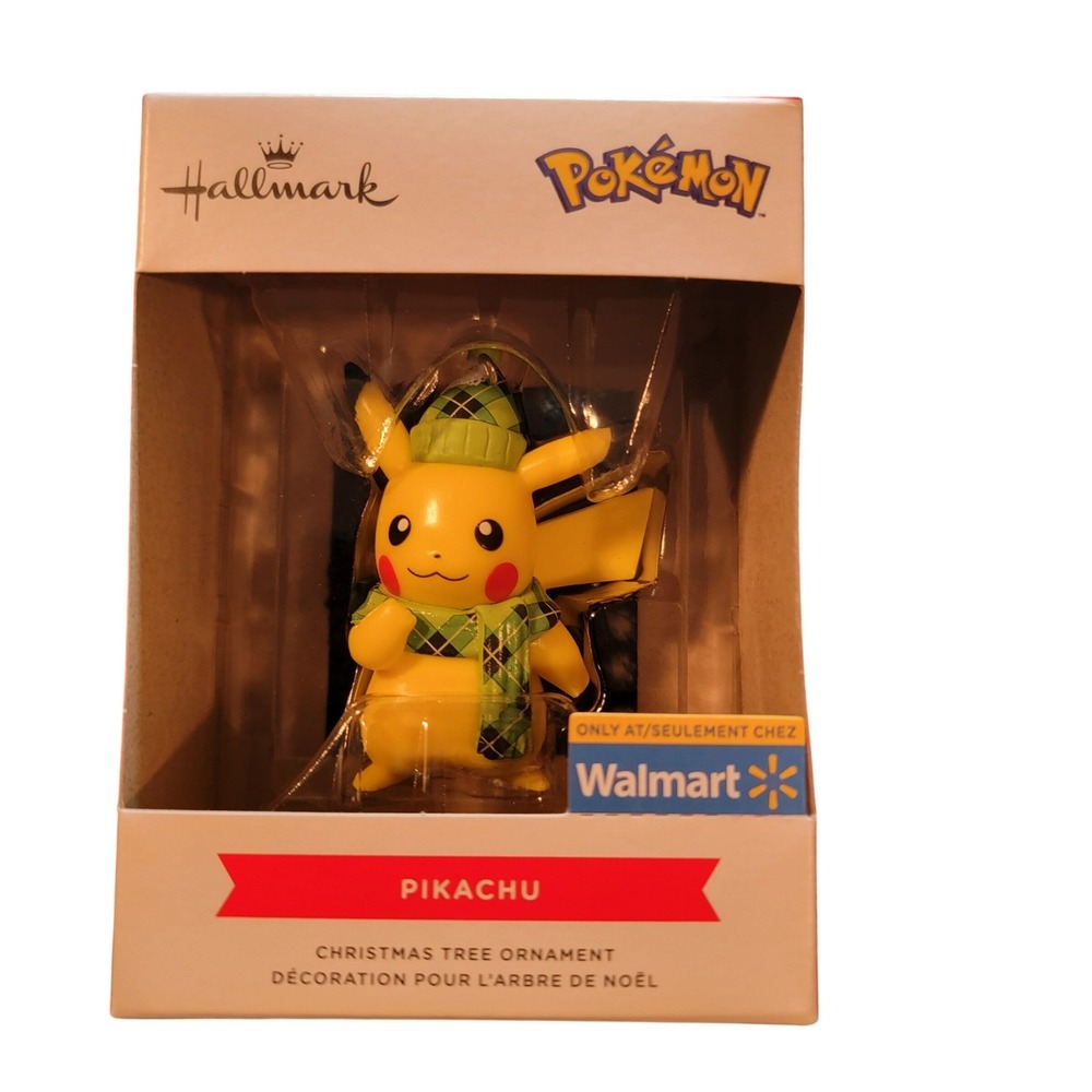 2026 Hallmark Pokemon Pikachu w/ Scarf Christmas Ornament Walmart Exclusive NEW
